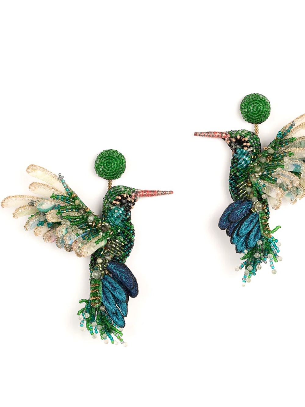 Deeps Gurnani Hummingbird Earrings - Picture 3 of 9